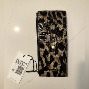 Brahmin Credit Card Wallet in Snow Leopard Melbourne